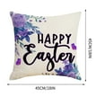 thumbnail image 4 of Xihbxyly Funda de Cojín de Pascua, Acogedora y Transpirable, de Tela Suave y Agradable para La Piel, con Diseño Que No Destiñe, Ideal para Decorar El Hogar, El Coche o para Festivales, Ideal para Tod, 4 of 6