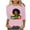 A01-Pink, variant on ZVAVZ Womens Tunic Tops,Women's Black History Month Tops 3/4 Length Sleeve Crew Neck Tunic Tees Womens Plus Size Black History Blouses Clearance Sales Pink XXL