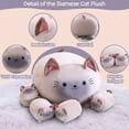 thumbnail image 3 of Peluche SQEQE para gatos siameses con 4 gatitos blandos para niños, 3 of 6