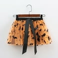 thumbnail image 4 of SUXIAN Tutu Skirt Halloween Printed Mesh Soft Layered Tutu Dance Party Outfit For Girls Ballet Skirt Girl Orange_007 2-4 Years, 4 of 5