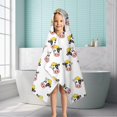thumbnail image 6 of White Cow Head Hat Pattern Hooded Bath Towel，50"x30" for Ages 3 To 12 Kids, Quick Dry Lightweight Soft Microfiber Hood Beach Towel Cover Up for Kids, 6 of 7