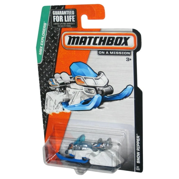 Matchbox MBX Explorers (2014) White & Blue Snow Ripper Toy Car 87/120