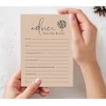 thumbnail image 2 of Inkdotpot Rustic Kraft PaperAdvice And Wishes Set Of 50 Bridal Shower Advice Game ActivityCards, 2 of 7
