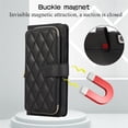 thumbnail image 3 of YEYKX Funda Tipo Billetera para Samsung Galaxy S21+ 5G 6,7 Pulgadas con Correa para Muñeca/hombro, 9 Ranuras para Tarjetas, Monedero con Cierre, Soporte de Cuero de Lujo, Funda Cell Phone a Cuadros, 3 of 10