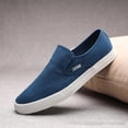 thumbnail image 2 of NOKIO Men's Breathable L𝗈afers So𝗅id Color Trendy Casual Shoes Comfortable Lightweight Daliy Sports Shoes Wide Width Canvas Work Shoes S𝗅ip On Non-S𝗅ip Flat Shoes, 2 of 6