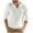 White, variant on Men's Casual Pullover Tops Knit Solid Color Quarter Button Down Round Neck Long Sleeve Casual Loose Top Shirt (XL, White)