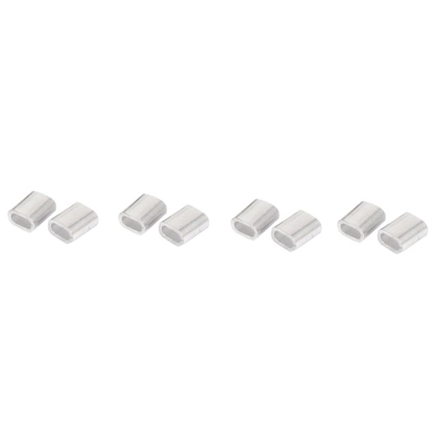 2.5mm Single Hole Wire Rope Aluminum Sleeves Clip Cable Crimps 200Pcs