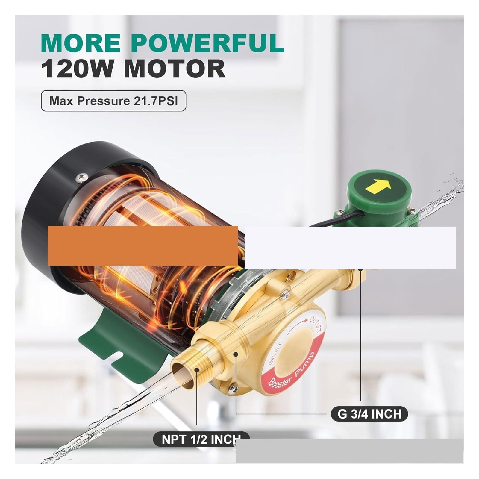 Ensure Consistent Water Flow with the Automatic Household Water Pressure Booster Pump