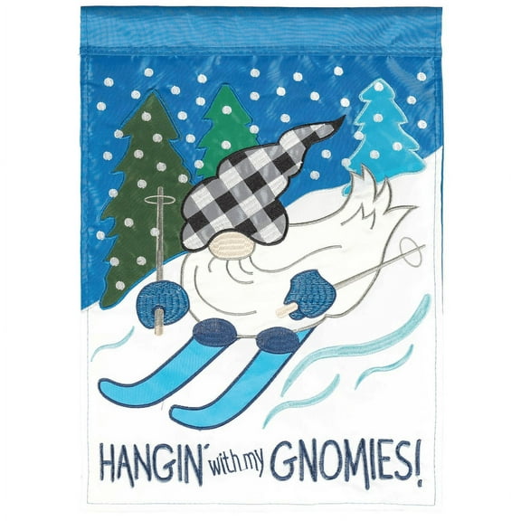 Magnolia Gardens M011689 13 x 18 in. Hangin Garden Flag with My Gnomies Polyester
