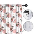 thumbnail image 4 of Blackout Kids Curtains,White Cow Strawberry Pattern Childrens Insulated Curtains Set Of 2,Bedroom Essentials,Toddler Room Decor 42x84in(106x213cm), 4 of 5