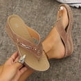 thumbnail image 6 of Women's Orthopedic Wedge Sandals Arch Support Platform Non-Slip Beach Casual Summer, 6 of 9