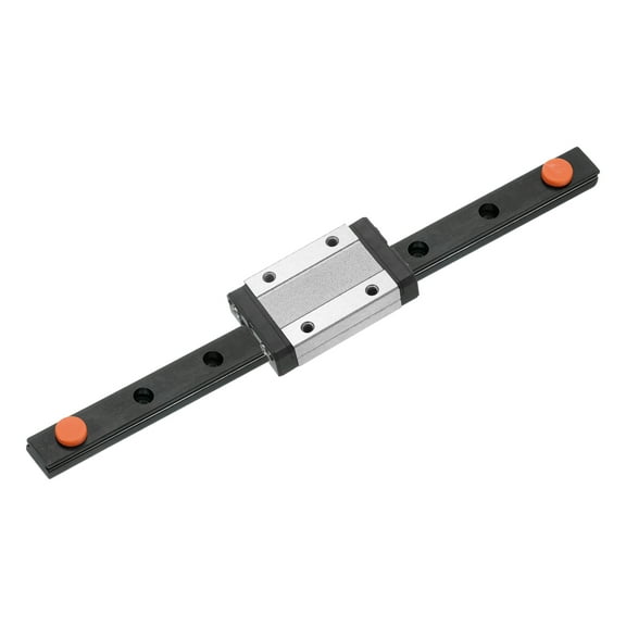 MGN12 200mm Linear Guide Rail with MGN12H Sliding Carriage Block Bearing Steel and Plastic Mini MGN12 Linear Guide,Black