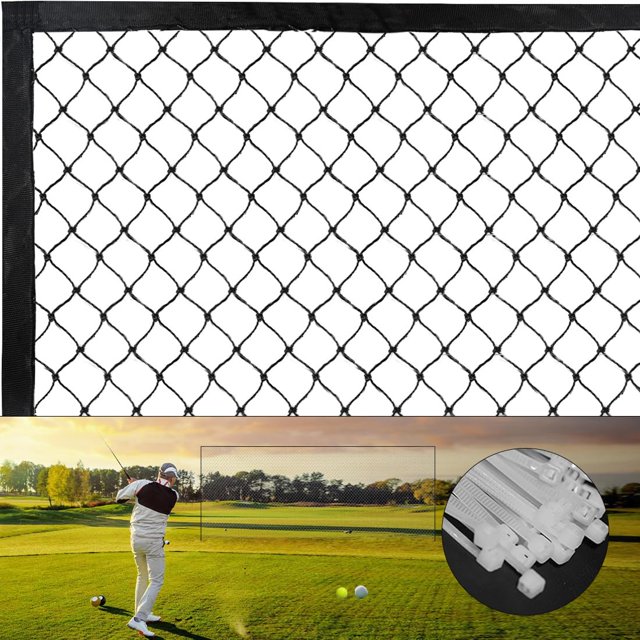 Red de barrera de golf ASENVER, negra, de alto impacto, 3 x 2 m