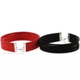 thumbnail image 6 of MATROOY Velvet Necklace Charm Collar Multilayer Choker Suede Neck Strap Fashion Jewelr --black, 6 of 9