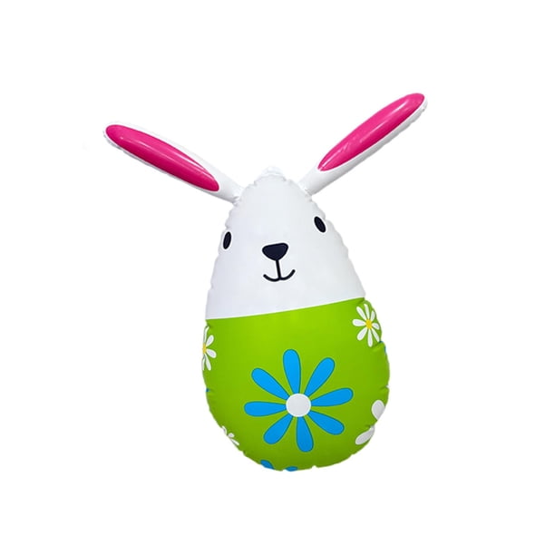 Huevo de Pascua inflable para decoración de interiores y exteriores, de PVC, para fiestas. Verde