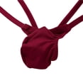thumbnail image 5 of LowProfile Mens Underwear Open Back Underpants Rise Thong Brief PantiesLowProfile Wine RedLowProfile M, 5 of 6
