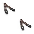 thumbnail image 4 of Jumpingount Cinturones Sin hebilla Estiramiento elástico ajustable Combina fácilmente Suministros de armario Correas de cincha para niños Niñas Estampado estampado de leopardo 2piezas Jumpingount CBP200522, 4 of 5
