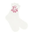 thumbnail image 5 of Milageto 5xValentine's Day Socks Comfortable Mid Calf Socks Lovely Valentines Day Gifts black angle, 5 of 8