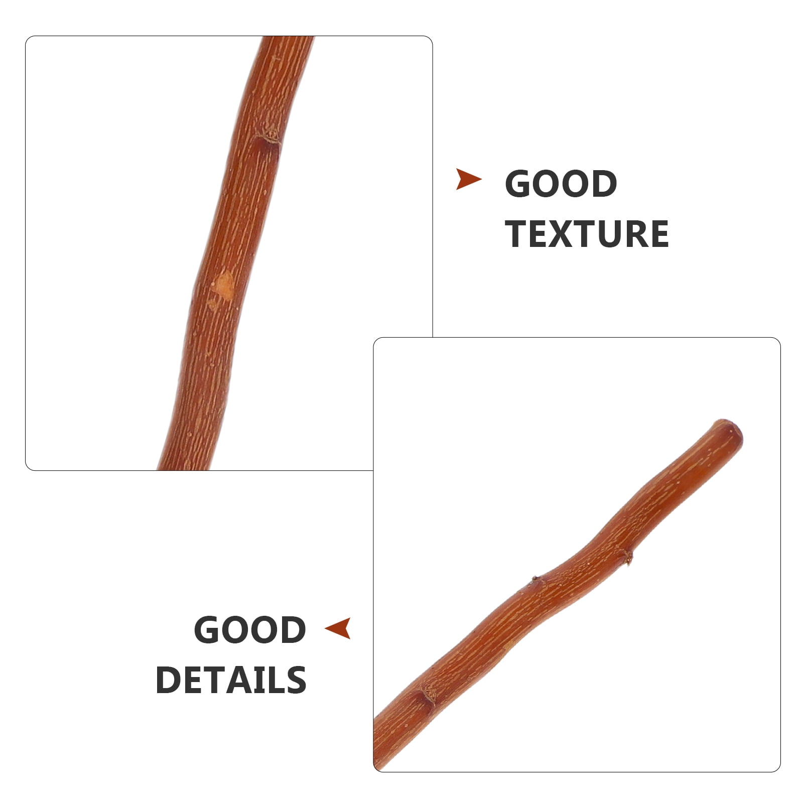 GOOHOCHY  50 Pcs Birch Sticks for Decorating Logs Greenery Child Brown