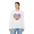thumbnail image 4 of Floral Heart Sweatshirt, Floral Love Sweatshirt, Valentine's Day Sweatshirt, Heart Floral Sweatshirt, 4 of 54