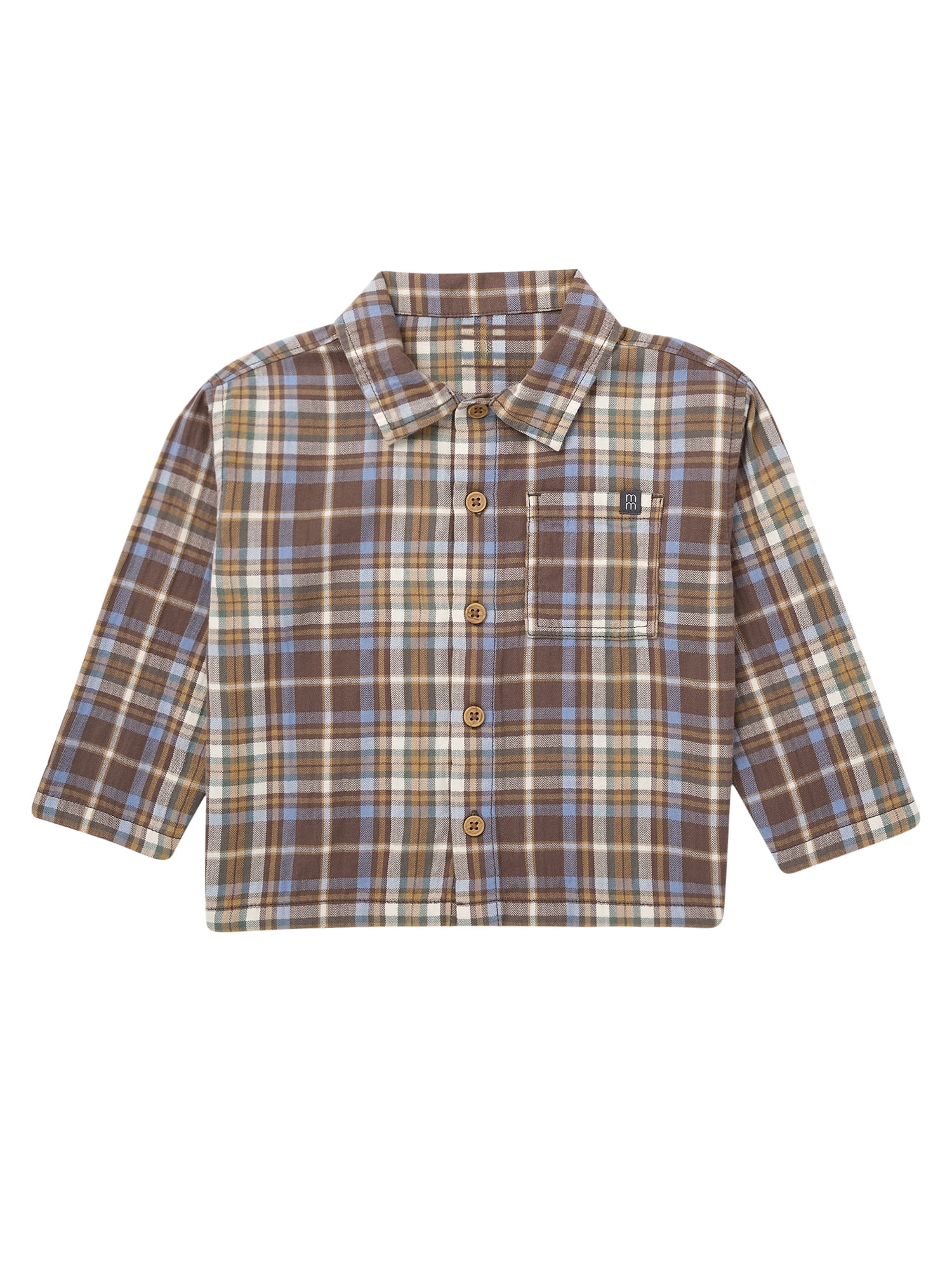 Modern Moments by Gerber Toddler Boy Button Down Shirt and Cargo Jogger Outfit Set, Sizes 12 Months - 5T