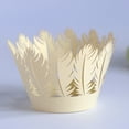 thumbnail image 3 of Injueey 50 Uds. Envoltura de caja de papel para pastel de Muffin de taza de encaje hueco envoltorio para cupcakes Herramientas y accesorios para hornear estrella de la joyería Injueey JJ23173-07, 3 of 6