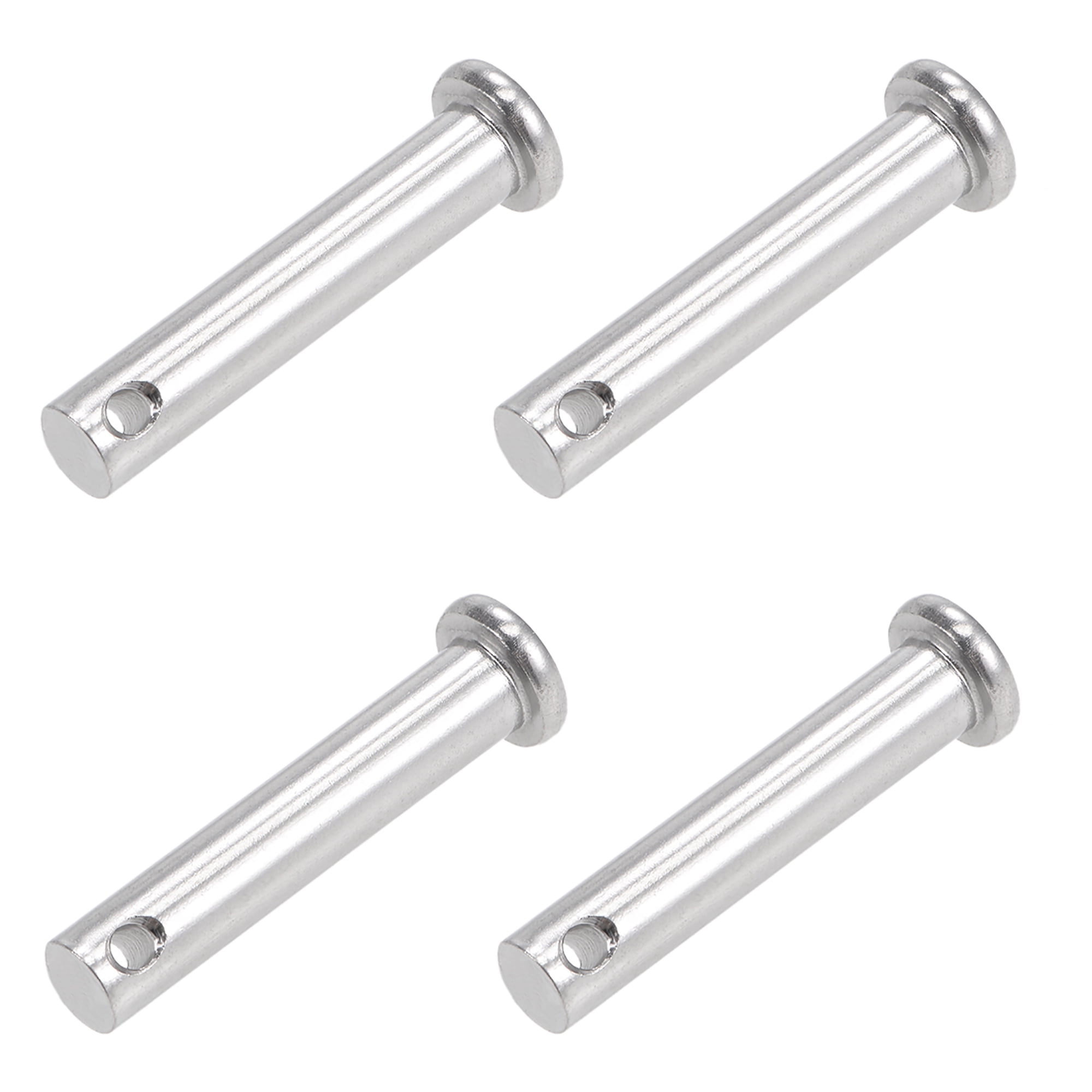 Single Hole Clevis Pins 8mm x 40mm Flat Head 304 Stainless Steel Link
