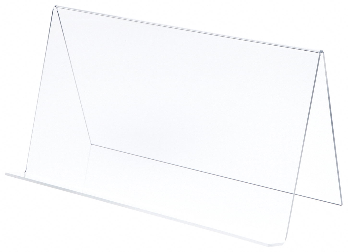 Plymor Clear Acrylic Book Display Easel with 1.875" Flat Ledge, 19" W x