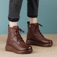 thumbnail image 1 of Teissuly Women's Retro Elastic Ankle Boots Fashion Mid Heel Round Toe Mid Heeled Zipper Shoes Teissuly WER202312145663, 1 of 6