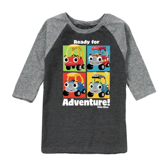 Little Tikes - Ready for Adventure - Toddler & Youth Raglan Graphic T-Shirt