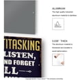 thumbnail image 3 of Putuo Decor Sarcastic Signs For Man Cave Decor, I'm Multitasking I Can Listen Ignore And Forget All At The Same Time Retro Garage Metal Tin Sign, Funny Signs With Saying For Bar Bathroom, 3 of 14