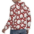 thumbnail image 6 of Haiem Cute Baseball Patterned Men's Hoodie with Kangaroo Pocket - Ideal Pullover Sweatshirt for Daily Wear, Travel, and Home-XX-Large, 6 of 7