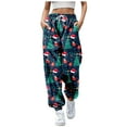 thumbnail image 1 of WEAIXIMIUNG Black Pants Womens Plus Size Lady's Cartoon Printed Casual Pants, 1 of 4