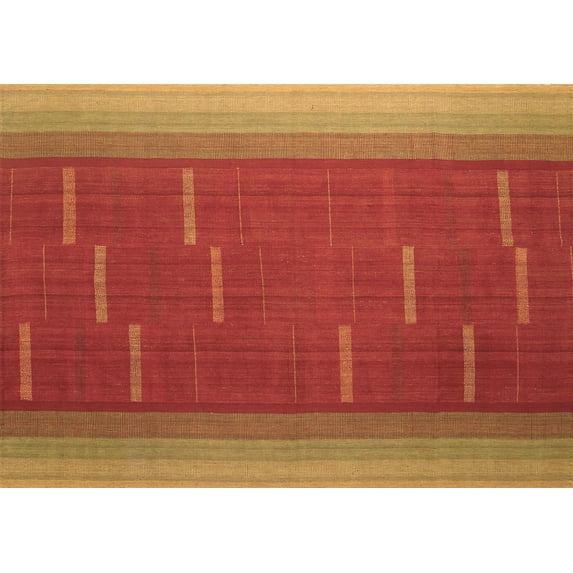 Ahgly Company Indoor Rectangle Abstract Brown Contemporary Area Rugs, 8' x 10'