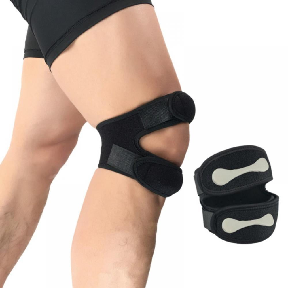 Elastic Brace Grip Crashproof Bandage Powerlifting Antislip Knee Strap Wrap Gym 
