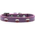 thumbnail image 1 of Red Cupcake Widget Dog Collar Lavender Size 10, 1 of 1