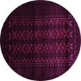 thumbnail image 1 of Ahgly Company Indoor Round Southwestern Pink Country Area Rugs, 4' Round, 1 of 4