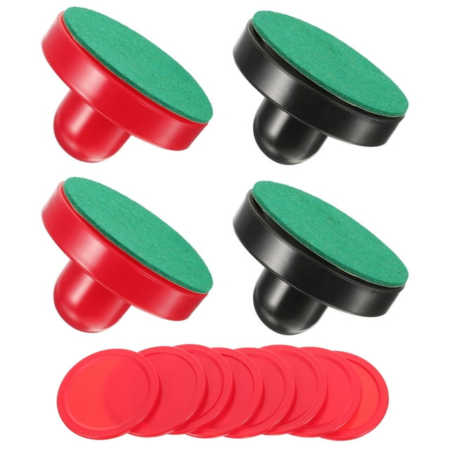 16 Pcs Palets de Pousseurs de Hockey sur Air 76MM de Remplacement pour Tables de Jeu Kit d'Équipement de Hockey sur Air Accessoires (Rouge Bleu Foncé)