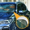 thumbnail image 3 of Yayeee Car Windshield Sun Shade Universal Fit Front Visor Protector, Retro Floral Orange, 3 of 8