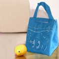 thumbnail image 2 of Bolsa térmica para almacenar alimentos con aislamiento para comidas portátiles, lonchera térmica azul claro, 2 of 2