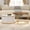Brown,White, variant on Harper & Bright Designs Round Nesting Coffee Table Set of 2, Golden Metal Center Table with 2 Storage Drawers for Living Room, White 27.6"