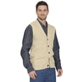 thumbnail image 6 of Turtle Bay New York Men's Relaxed Fit Rib Knit Sweater Vest - Button Front with Pockets, 6 of 10