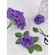 thumbnail image 5 of Flores artificiales N&T NIETING rosas moradas, 50 unidades con tallos, 5 of 8