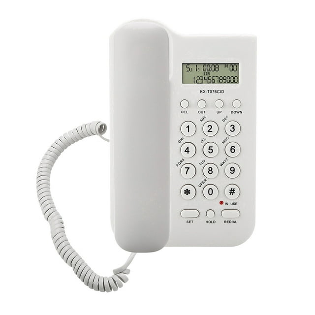 Teléfono De Línea Fija Con Cable, Teléfono Analógico De Montaje En DOBLE DESCRITORIO/PARA DE PARED HOTEL DE OFICINA EN EL HOGAR, F-SK/DTMF NEGRO/, NO SE RECUPERADO BATERÍA