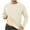 B-Beige, variant on Wyobmus Long Sleeve Shirt for Men Casual Thick Warm Pullover Undershirt Solid Color Round Neck Loose Pullover Sweatshirts B-White
