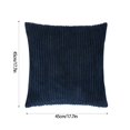 thumbnail image 3 of Christmas and Halloween Decorations Corduroy Soft Soild Fall Throw Pillow Covers Autumn Square Cozy Soft Solid Decorative Cushion Cases Home Decor For Couch Sofa Bedroom Car 18x18 inch, 3 of 9