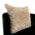thumbnail image 3 of Plutus Champagne Persian Chila Animal Faux Fur Luxury Throw Pillow-Size:24" x 24", 3 of 3