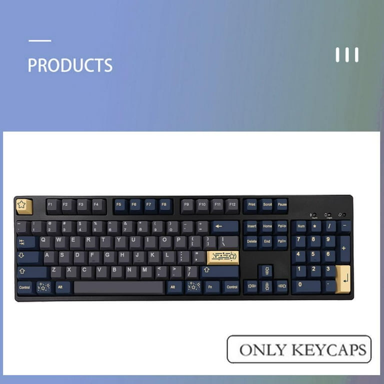 1 Set Gmk Stargaze Keycaps Pbt 5 Sides Sublimation Key Caps