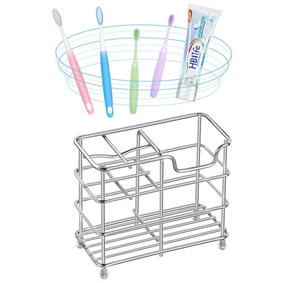 electric toothbrush holder for bathroom，bathroom accessory Stainless Steel Bathroom Toothbrush Holder Toothpaste Holde