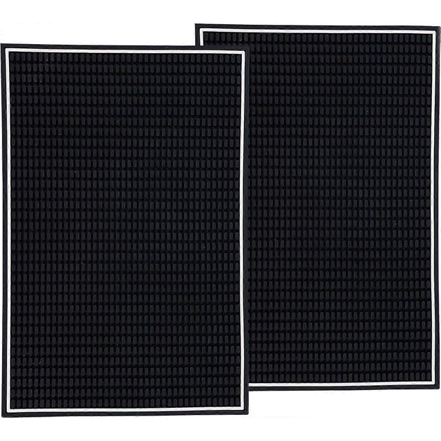 ZHAOCHENG Alfombrilla de barra premium, gruesa, duradera y elegante, para servicio de derrames, bares, restaurantes, alfombrilla para secar platos sobre encimera, alfombrilla para secar vidrio, paquet